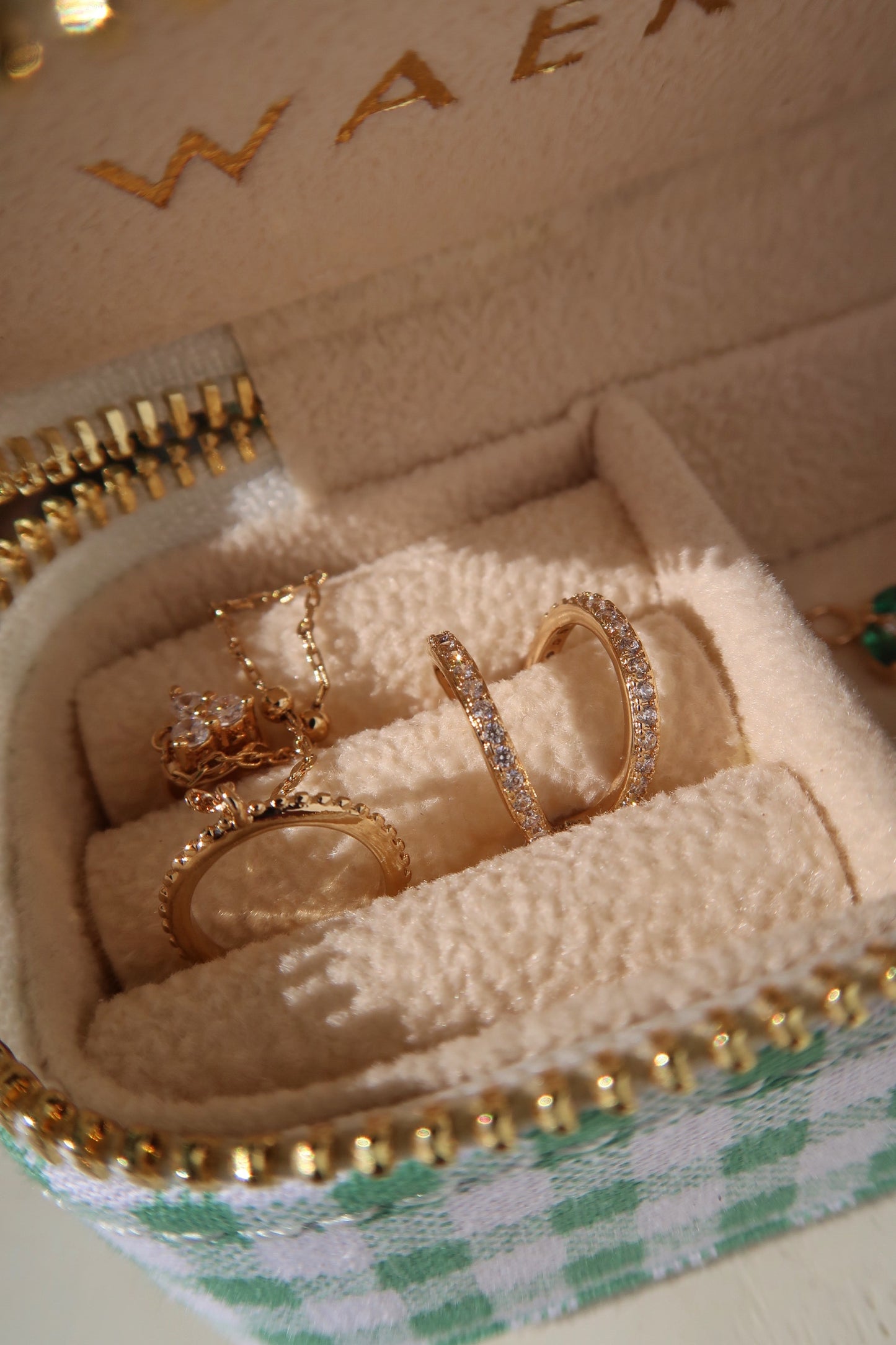 Mini boîte à bijoux ~ Vichy